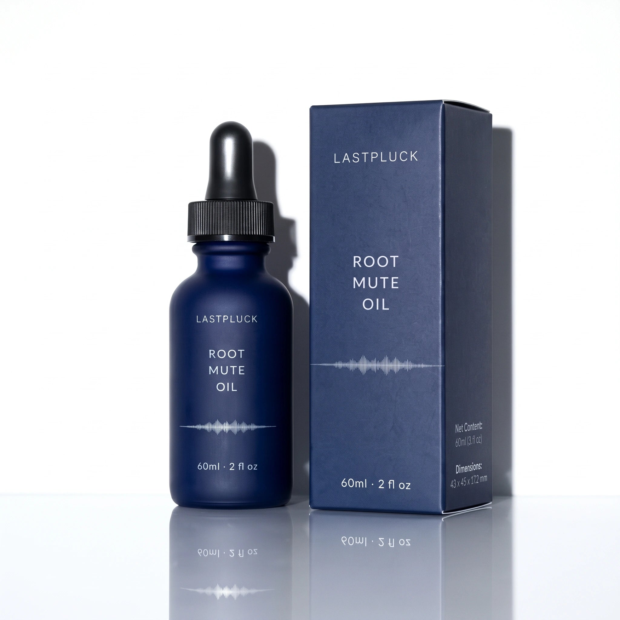 Root Mute Oil frosted packaging